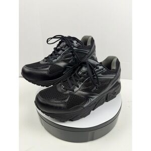 Xelero Men's Dressy Running Walking Shoes Arch Support Black Leather 9D Wide